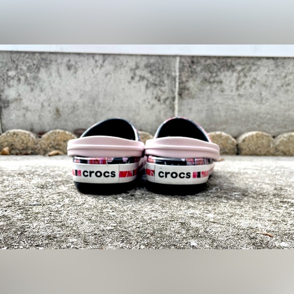 *EUC* CROCBAND Floral Graphic III Clog - Floral On Black - 205330-97J - W 7/M 5 - Picture 3 of 11